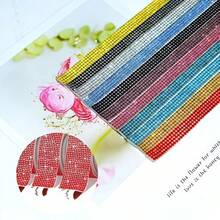 1/3 Roll Self-Adhesive Rhinestone Sticker For DIY Decoration, Glitter Ribbon Sticker With Drill Crafts, Home Decoration/Gift Decoration - multicolor - View 5