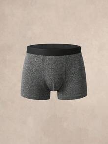 SHEIN Men's Underwear 5‑Pcs Marled Plain Boxer Briefs Set, Simple Daily Intimate Wear - Multicolor - View 5