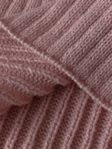 GlowEve Women's Solid Color Shawl Top And Skirt Casual Daily Knit 2 Pieces Set - Pink - View 5
