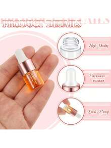 31/51/80PCS,2Ml Mini Glass Drip Bottle, Transparent Essential Oil Bottle, Small Tincture Sample Container, Travel Perfume Liquid Bottle With Cover - View 4