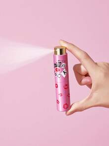 Mean Girls | SHEIN 1個 0.27oz/8ml 可愛卡通圖案印花旋轉式香水補充瓶，可重複使用，迷你便攜，玻璃內膽，適用於分裝香水、護膚水及其他液體，適合女性、學生、男性，特別適合粉絲，BURN BOOK - 粉色 - 查看 4