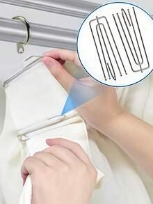 45pcs Stainless Steel Curtain Clip Hooks, 4-Claws Curtain Clip Hooks Applicable For Windows, Doors, …Bathroom Curtains Gifts Birthday Graduatio - multicolor - View 12