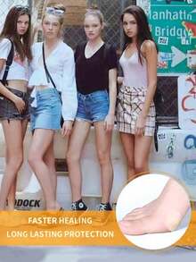 1Pair Anti-Friction High Heel Shoe Pads, Individually Packaged, Silicone, Invisible, Nude, Heel Shape, Anti-Chafe, Shoe Heel Pads & Foot Pads For Women, High Heels, Sandals, Flats, Daily Wear, Travel, Blister Prevention, Pain Relief, Home, Gift, New. - multicolor - View 10