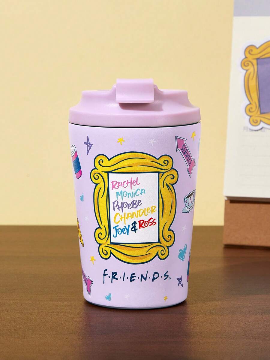 FRIENDS X SHEIN 360ml / 12oz 防漏不鏽鋼便攜隨行杯 - 淡紫色 - 查看 1