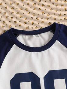 3 Paquetes de Camisetas Básicas Estampadas para Primavera & Verano para Adolescentes, Estilo Fresco con Versatilidad Primaveral - Multicolor - Ver 5