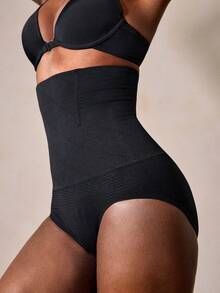 Veilyse 1 Pc Seamless High Waist Shaping Panties Slimming Tummy Control Waist Trainer Body Shaper Shorts Bottoms Shapewear For Women Underwear Women's Underwear Sheath Flat Belly Woman Lingerie Briefs Butt Lifter - Black - View 10