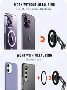 All-Aluminium Alloy Car Phone Mount With A 360-Degree Rotating Multi-Joint Design. This Universal Car Accessory Is Ideal For Use With Sat-Nav Systems And Makes A Stylish Gift For Both Men And Women, Suitable For Home, Business And Everyday Use. - one size fits all - View 6