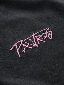 PAVTROS Men's Regular Fit 3D Cross Pattern Short Sleeve Crew Neck T-Shirt, Casual Street Style, Solid Color - Black - View 4