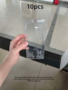 10入組透明PVC禮品盒 5x5x6cm 7cm 8cm 12cm 13cm 20cm 多尺寸透明塑膠伴手禮盒 批發適用於婚禮、聖誕節、巧克力、糖果、蘋果、小企業活動用品 - 透明 - 查看 10