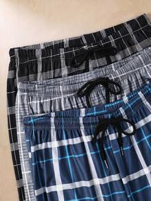 EverLounge Plaid Men's Loungewear Bottoms (3-Piece Set) - Multicolor - View 3
