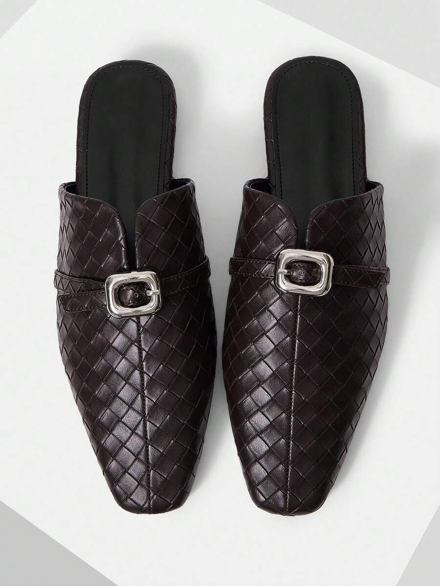 Mnmlis Sepatu Flat Wanita Klasik dengan Tekstur Nyaman - MultiWarna - View 1