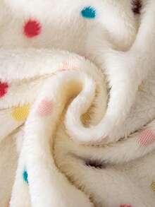 Emery Rose Kids Emery Rose Kids 女童波點圖案長袖前開拉鍊抓絨冬季外套 - 白色 - 查看 12