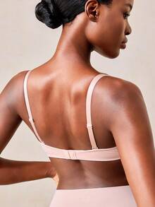 Veilyse Enhancing Lift T-Shirt Bra: Provides Lifting And Shaping Effect, With Convertible Criss-Cross Straps And Smooth Fabric - Creates A Fuller, Rounder Bust Shape For All-Day Comfort. Suitable For Daily Wear, Formal Occasions, And Casual Outfits, An Ideal Choice For Those Seeking Reliable And Slimming Intimate Apparel! - Dusty Pink - View 3