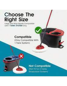 3/1pc Microfiber Deep Cleaning Mop Heads Set Spinning Mop - Super Absorbent, Washable Refills For Bathroom, Kitchen, Living Room, Bedroom & Hard Floor - multicolor - View 4