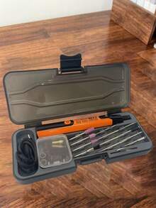 39件套USB电动抛光机工具套装,包括直线抛光机、汽车抛光机、电动角磨机、无绳钻头,可同时充电使用,适用于DIY珠宝打磨笔电动工具套装 - 彩色 - 查看 3