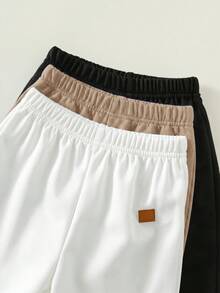 3件/套 嬰兒男童中性嬰兒服飾 秋冬夏季休閒百搭運動長褲 運動褲 校服褲 多件套兒童慢跑褲 - 彩色 - 查看 7