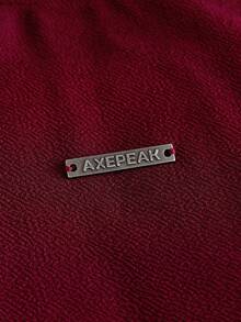 AXEPEAK 男士休闲度假宽松舒适户外时尚撞色百搭T恤 - 酒紅色 - 查看 4