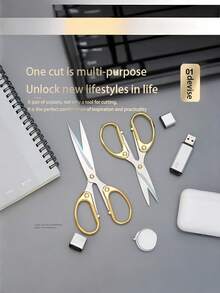 3pcs Ultra-Sharp Blade Scissors Set 4.7"/5.3"/6" Multi-Purpose Home Office School Sewing Arts & Crafts - multicolor - View 2
