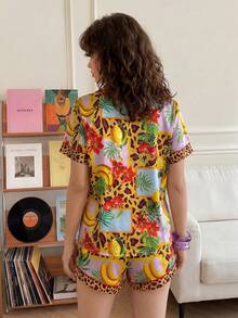 Chillnights PJS9 Women's Satin Digital Print Pajama Set - Multicolor - View 4