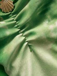 Soleia 女款夏季海灘撞色掛脖綁帶性感比基尼三角泳褲兩件式泳衣套裝 - 綠色 - 查看 6