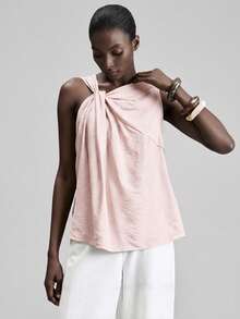 Ontre 2026 New All Season Minimalist Fashion Bohemian Sweet Elegant Commute Casual Outing Party Women Vest Versatile Slimming Heightening Elegant Daily Wear Commute Wear Office Wear Date Wear Fashion Wear Street Wear - Pink - View 5