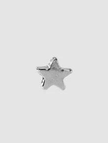 MortiRose 6pcs Minimalist Metal Black Drip Oil Star Hoop Earrings & Stud Earrings Set, Multi-Piece Earring Set For Party - Black Star - View 7