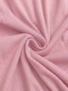Sweetra Set 2 Potong Kaos Lengan Pendek Patchwork Renda 2 In 1 Wanita Musim Panas Warna Merah + Hitam - Coral Pink - View 4