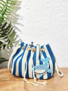 Blue and white stripes (whale)