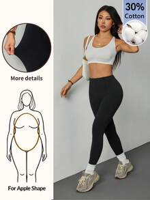 SHEIN PETITE 2026 Casual Girlisim High Waist Comfortable Stretch Fabric Pants Suitable For Round Body Curves Compatible With Apple Shaped Body Summer Golf - Black - View 14