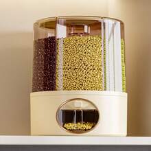 Contenedor de almacenamiento de arroz para el hogar, contenedor de almacenamiento de granos, hermético de alta gama, a prueba de insectos y a prueba de humedad - Multicolor - Ver 4