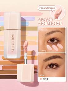 SHEGLAM Hideaway Full-Coverage Concealer-Pink Color Corrector Brightener And Highlighter - Pink - View 1