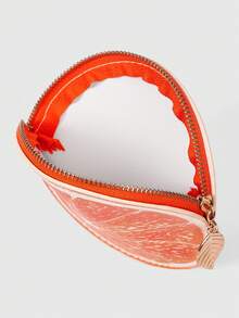 ROMWE Kawaii 1 Piece Girl Heart Three-Dimensional Orange 3 Sweet Creative Bag Pendant Niche Design Leather Pendant Bag Pendant - 橘子3 - View 4