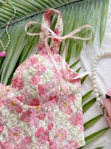 Soleia 女款花卉刺繡圖案休閒百搭日常外出細肩帶上衣 - 彩色 - 查看 4