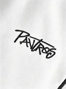 PAVTROS Men's Summer Casual Cross Embroidery Shorts - White - View 2