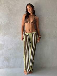 Aloruh 女款夏季新款比基尼套裝 豹紋印花性感派對音樂節泳衣海灘度假穿搭 - 彩色 - 查看 6