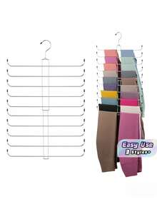 1 Pack Rotating Scarf Hanger Organizer, Heavy-Duty Swivel Headband & Scarf Rack With 10/20 Hooks, Space-Saving Closet Storage Solution For Women & Girls - one size fits all - View 1
