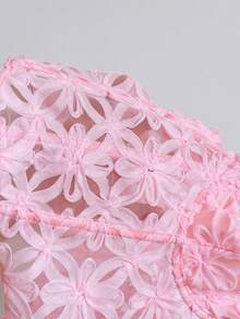 Soleia Women Floral Pattern Casual Versatile Daily Wear Camisole Top - Pink - View 7