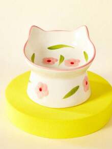 PETSIN 1 Ceramic Pet Bowl Can Be Loved, Multifunctional Cat Bowl, Anti Tipping, Water Feeding, Cat Bowl With Slanted Mouth, Easy To Clean, Cat Bowl, Pet Tableware - 150ml - View 10