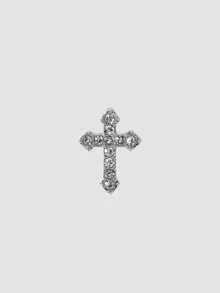 MortiRose 3pcs Delicate Fashionable Versatile Personalized Niche Rhinestone Cross Wing Earrings, Not Suitable For Daily Wear But Suitable For Festivals ,Party - Cross Wings - View 5