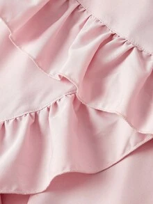 SHEIN MOD Damen Blumenmuster Bindung Design Plissee Lässig Party Midi Kleid - Pink - Übersicht 5