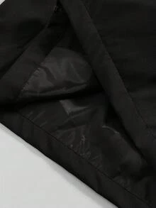 PAVTROS Men's Casual Colorblock Trim Jacket - Black - View 4