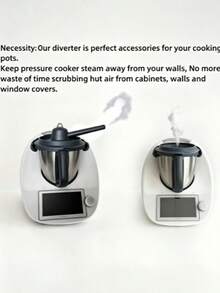 1PC Steam Mover Steam Diversion To Prevent Burns, TM5TM6TM31 Accessory Splitter, Heat-Resistant PP Material - 1PC Grey - View 14