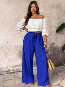 Breezaya Pantalones negros elegantes que combinan con todo. - Azul - Ver 4