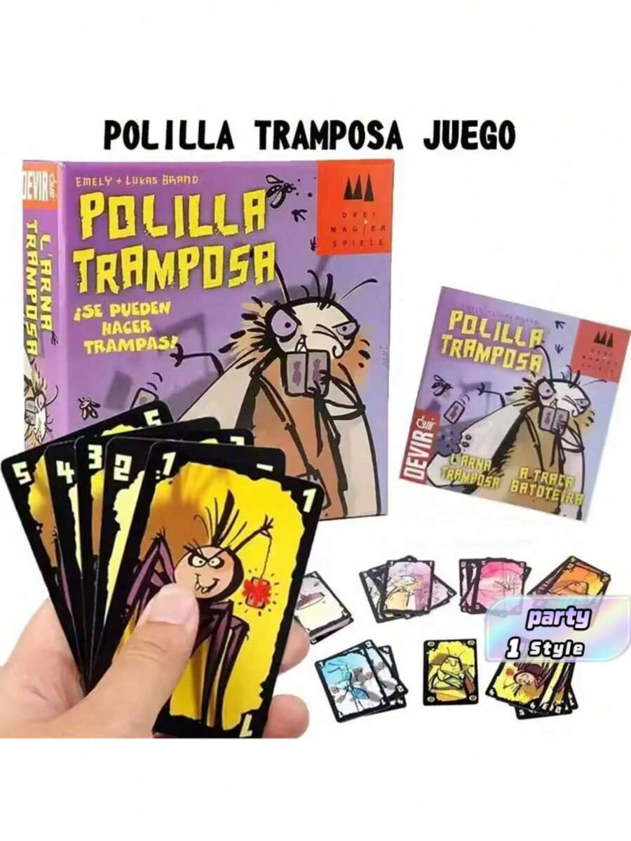 POLILLA TRAMPOSA 假日休闲桌游，蜜蜂欺骗桌游，家庭互动纸牌游戏 - 社交技能和放松游戏，节日和假日的完美之选 | 互动纸板游戏套装