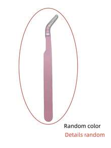 1 PC 4D Mink Soft Fluffy False Eyelashes Natural Look Wispy Cross Section Handmade Reusable Makeup Tool Pink Pointed Angled Single Cluster Hairpin For Party Daily Wear Volume Up Lashes - Pink - View 7