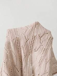 SHEIN Summer Casual Solid Color Sleeveless Knit Top - Dusty Pink - View 7