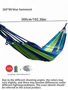 Rainbow Striped Soft Canvas Material. Ergonomic Design For Comfort, Easy To Carry, Suitable For Outdoor Trips And Activities. Essential Items For Holiday Camping. (Included With Storage Bag + 2 Thick Straps) (Random Style). - Color and Style Are Random. - View 5