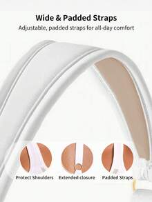 Barelissa 1pc Plus Size Wireless Bra - White - View 5