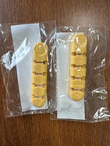 Organizador de Armazenamento de Cabos Criativo e Divertido com Desenho Animado, 5 Cores, 4 Posições, 1 Peça Peça/2 Peças - Multicolorido - Visão 16
