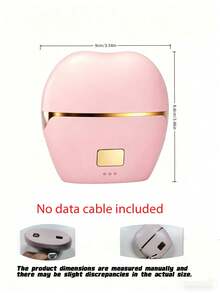 Teckwe 1pc Mini Wireless Hair Dryer, With 3 Temperature Settings, Anti-Scald Design, Rechargeable, Portable; Suitable For Home Use, Business Trips, And Daily Makeup; Equipped With A 1500mAh Battery, The Product Does Not Include A Charging Cable. - powder - View 7